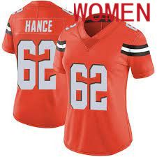Women Cleveland Browns #62 Blake Hance Nike Oragne Game NFL Jerseys->women nfl jersey->Women Jersey